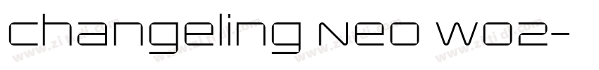 Changeling Neo W02字体转换